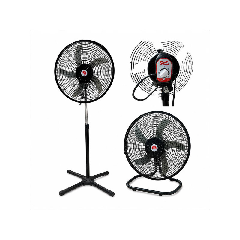 Вентилятор підлоговий 3 режими швидкості висота 134см. 18”2IN1 INDUSTRIAL FAN(FS-4521B) (2)
