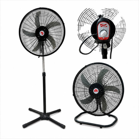 Вентилятор підлоговий 3 режими швидкості висота 134см. 18”2IN1 INDUSTRIAL FAN(FS-4521B) (2)