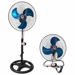 Вентилятор підлоговий 3 режими швидкості висота 129см 18”2IN1 INDUSTRIAL FAN(FS-4521) (2)
